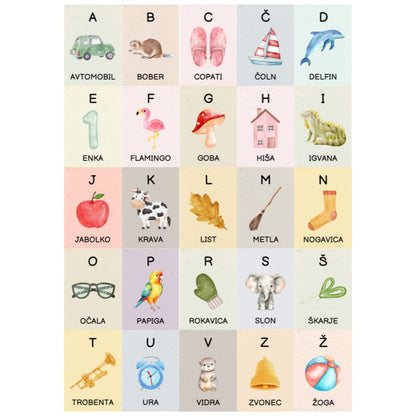 Učim se abecedo (A6, A5, A4, A3)