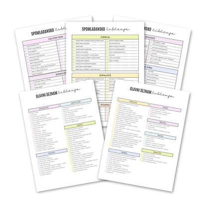 Vodnik do urejenega doma (7 PDF kontrolnih seznamov)