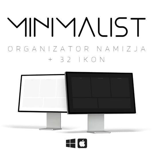Organizator namizja Minimalist + 32 ikon